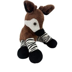 Build a Bear Rare Okapi Plush Stuffed Animal Brown White Striped 2013 Nostalgic